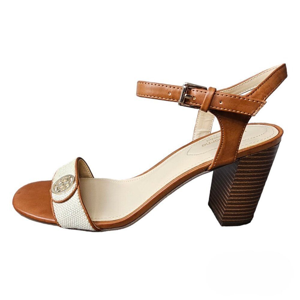 Liz Claiborne LC NIHOA Strappy Block Heel Brown Sandal